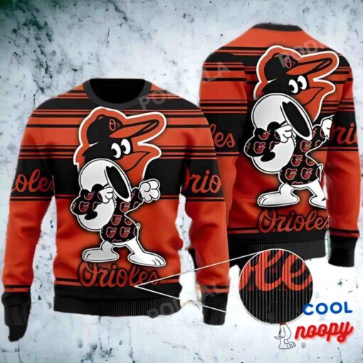 Baseball Mlb Baltimore Orioles Fan, Snoopy Lover Ugly Christmas Sweater 1