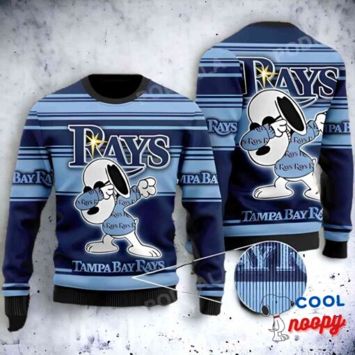 Baseball Mlb Tampa Bay Rays Fan, Snoopy Lover Ugly Christmas Sweater 1
