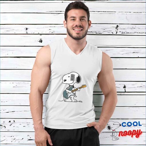 Beautiful Snoopy Joy Division Rock Band T Shirt 3