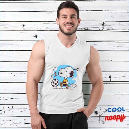 Beautiful Snoopy Soccer T Shirt 3