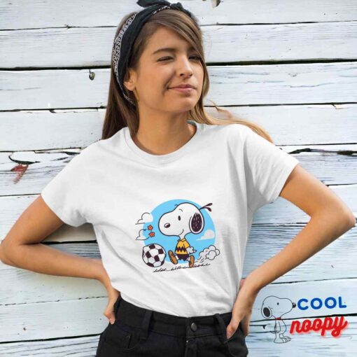 Beautiful Snoopy Soccer T Shirt 4