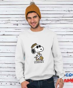 Beautiful Snoopy Versace Logo T Shirt 1