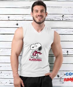 Best Snoopy Alabama Crimson Tide Logo T Shirt 3