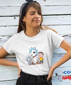 Best Selling Snoopy Rick And Morty T Shirt 4