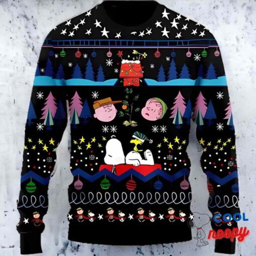 Black Snoopy Ugly Christmas Sweater Christmas Holiday Gift Xmas 1