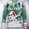 Boston Celtics Snoopy Dabbing The Peanuts Christmas Gift Ugly Christmas Sweater 1