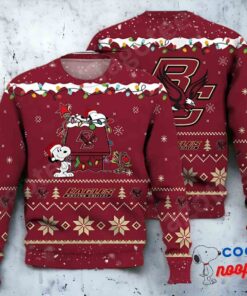 Boston College Eagles Snoopy Ncaa Ugly Christmas Sweater 1