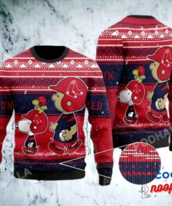 Boston Red Sox Mlb Snoopy Lover Ugly Christmas Sweater 1
