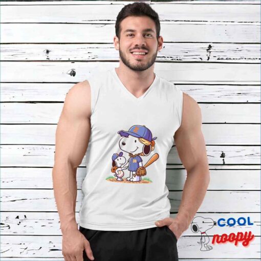 Bountiful Snoopy Baseball Mom T Shirt 3