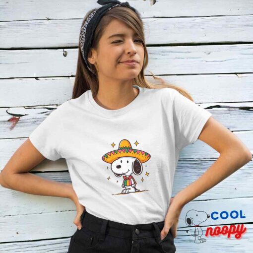 Bountiful Snoopy Mexican T Shirt 4