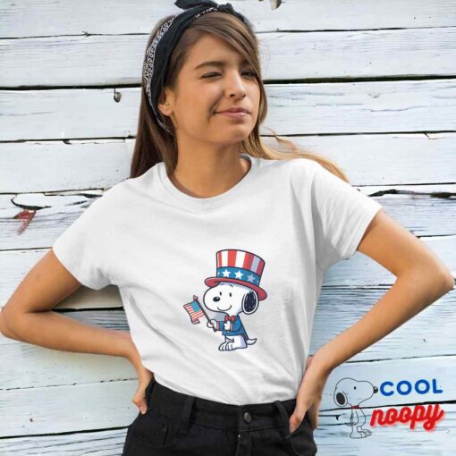 Bountiful Snoopy Patriotic T Shirt 4
