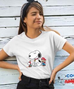 Bountiful Snoopy Super Mario T Shirt 4