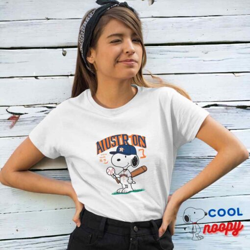 Brilliant Snoopy Houston Astros Logo T Shirt 4