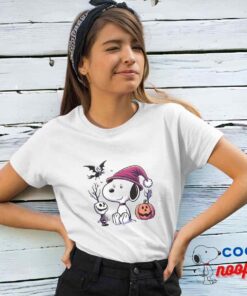 Brilliant Snoopy Nightmare Before Christmas Movie T Shirt 4