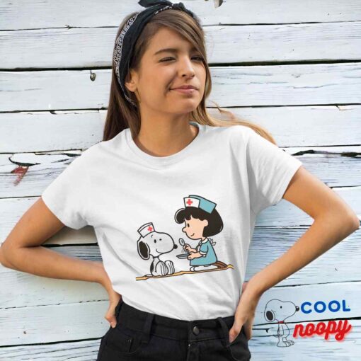 Brilliant Snoopy Nurse T Shirt 4