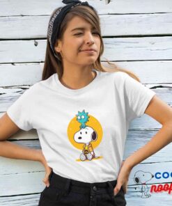 Brilliant Snoopy Rick And Morty T Shirt 4