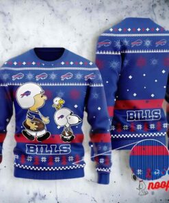 Buffalo Bills Peanuts Snoopy Charlie Brown Christmas Ugly Sweater 1