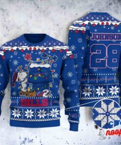 Buffalo Bills Snoopy Custom All Over Print Ugly Christmas Sweater 1
