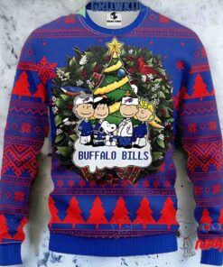 Buffalo Bills Snoopy Dog Christmas Ugly Sweater 1