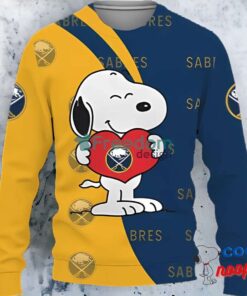 Buffalo Sabres Snoopy Cute Heart Ugly Christmas 3d Sweater 1