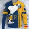 Buffalo Sabres Snoopy Cute Heart Ugly Christmas Sweater 1