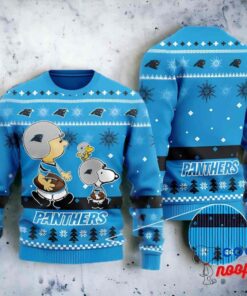 Carolina Panthers Snoopy Girl Ugly Sweater 1