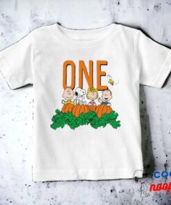 Charlie Brown And Gang Pumpkin 1st Birthday Baby T Shirt 8