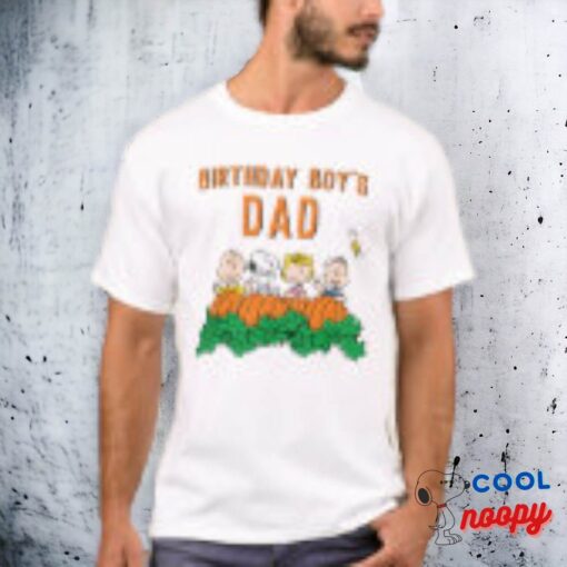 Charlie Brown And Gang Pumpkin Birthday Dad T Shirt 2