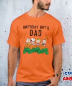 Charlie Brown And Gang Pumpkin Birthday Dad T Shirt 3