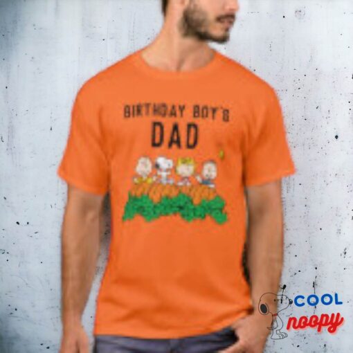 Charlie Brown And Gang Pumpkin Birthday Dad T Shirt 3