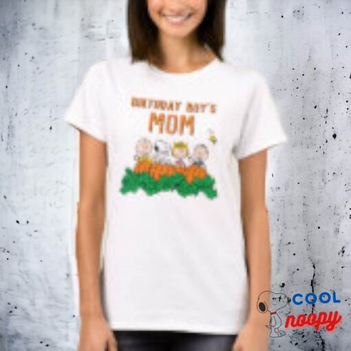 Charlie Brown And Gang Pumpkin Birthday Mom T Shirt 2