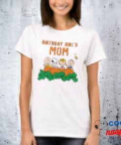 Charlie Brown And Gang Pumpkin Birthday Mom T Shirt 3