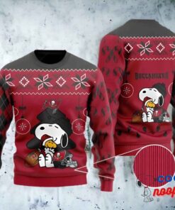 Charlie Brown Snoopy Tampa Bay Buccaneers Ugly Christmas Sweater 1