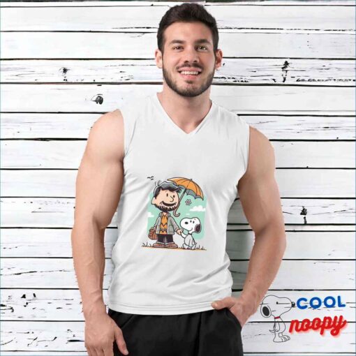 Cheerful Snoopy Dad T Shirt 3