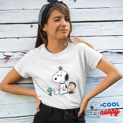 Cheerful Snoopy Rick And Morty T Shirt 4