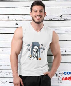 Cheerful Snoopy Star Wars Movie T Shirt 3
