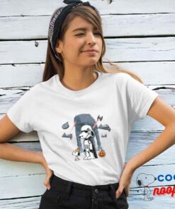 Cheerful Snoopy Star Wars Movie T Shirt 4
