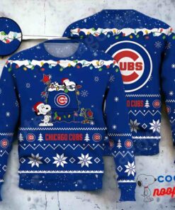 Chicago Cubs Snoopy Mlb Ugly Christmas Sweater 1