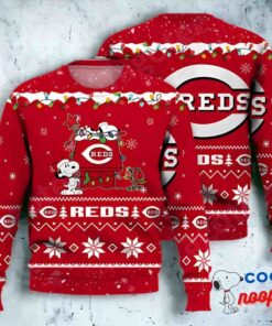 Cincinnati Reds Snoopy Mlb Ugly Christmas Sweater 1