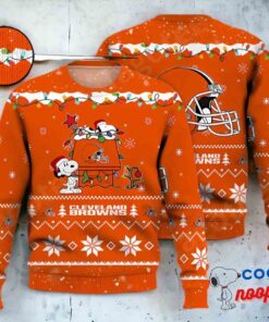 Cleveland Browns Snoopy Nfl Ugly Christmas Sweater 1