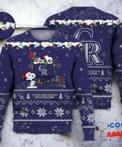 Colorado Rockies Snoopy Mlb Ugly Christmas Sweater 1