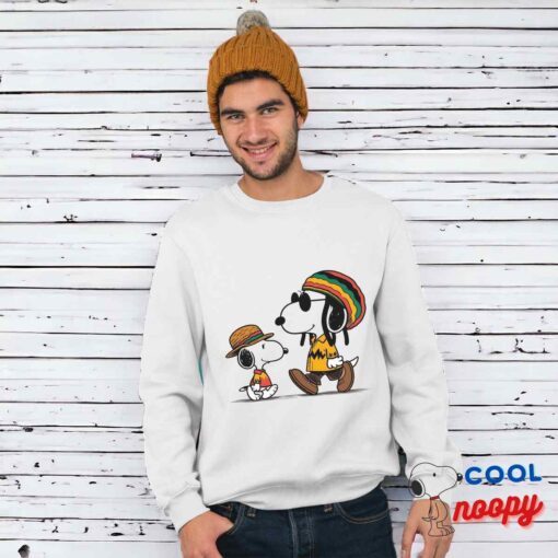 Colorful Snoopy Bob Marley T Shirt 1