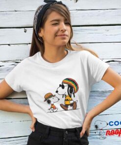 Colorful Snoopy Bob Marley T Shirt 4