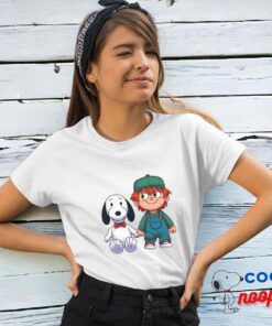 Colorful Snoopy Chucky Movie T Shirt 4