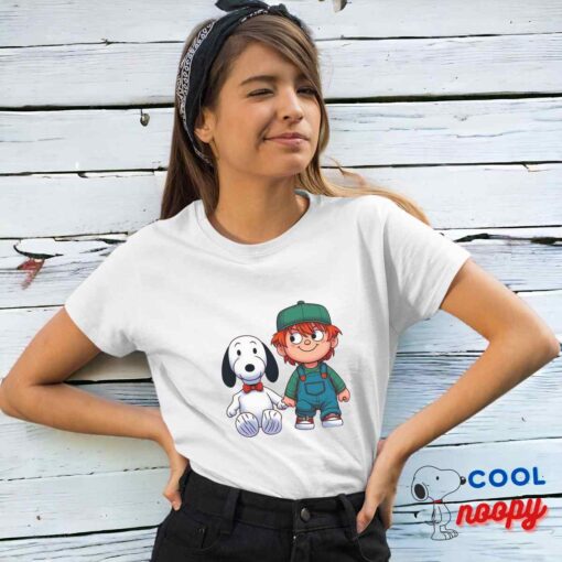 Colorful Snoopy Chucky Movie T Shirt 4