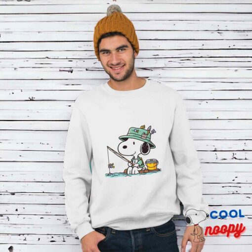 Colorful Snoopy Fishing T Shirt 1