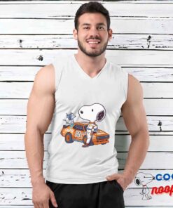Colorful Snoopy Nascar T Shirt 3