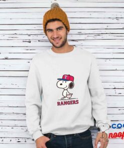 Colorful Snoopy Texas Rangers Logo T Shirt 1