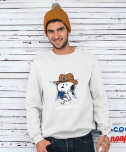 Comfortable Snoopy Dallas Cowboys Logo T Shirt 1