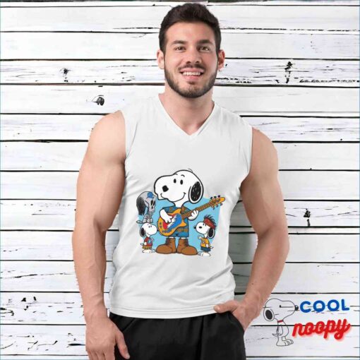 Comfortable Snoopy Grateful Dead Rock Band T Shirt 3